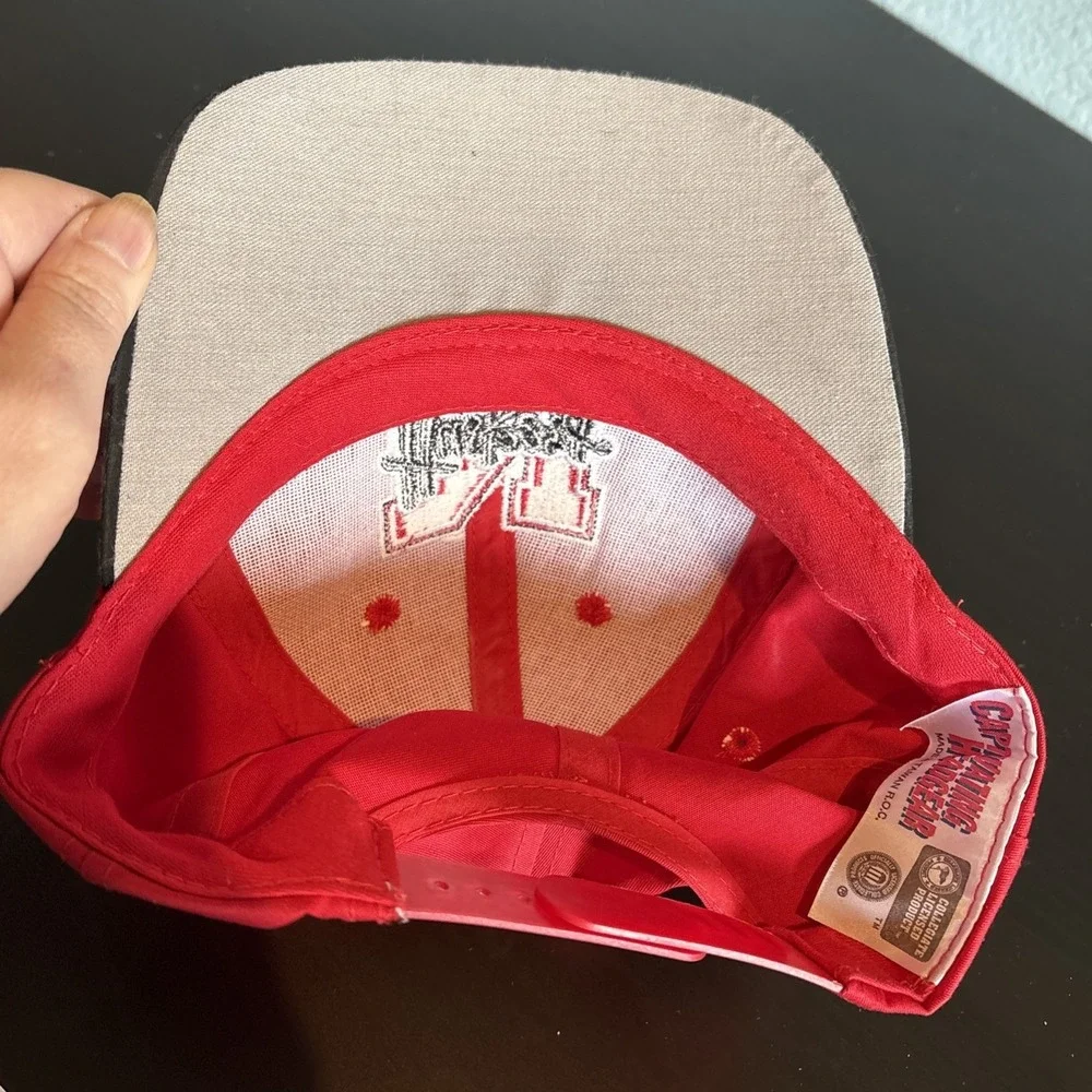 Vintage Nebraska Huskers Hat Cap Red Adjustable Captivating‎ Headgear Snapback
